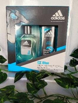 Adidas Ice Dive Geschenk-Set After Shave 100 ml & Shower Gel 3in1 250 ml