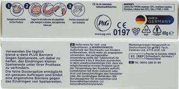 Preview: blend-a-dent Plus Premium Haftcreme Barriere gegen Speisereste 40 gr