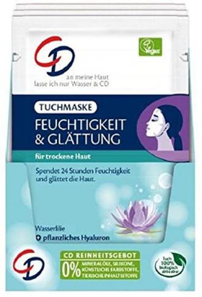 CD Tuchmaske Feuchtigkeit & Glättung Wasserlilie 1 Stück