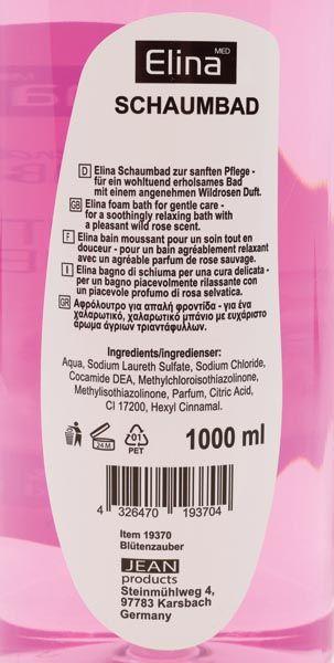Elina med verwöhnendes Schaumbad Blütenzauber 1 Liter