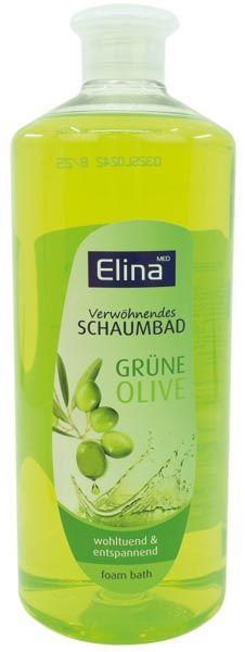 Elina med verwöhnendes Schaumbad grüne Olive 1 Liter