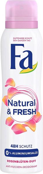 Fa Deospray Natural & Fresh Rosenblütenduft 150 ml