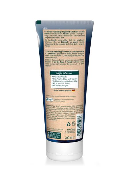 Kneipp Gute Nacht reichhaltige Körpermilch 200 ml