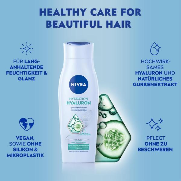 NIVEA Feuchtigkeits-Shampoo Hyaluron Hydration 250 ml