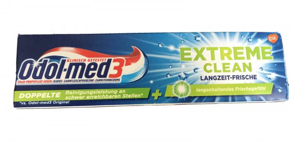 Odol med 3 EXTREME CLEAN Langzeit-Frische 75 ml