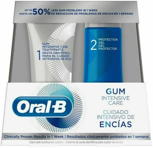 Oral-B Gum Intensivpflegesystem mit Zahnpasta 85ml und Schutzgel 63ml