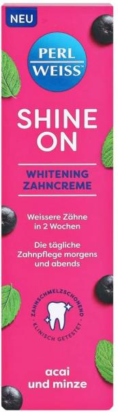 Perl Weiss Zahncreme Shine On Acai und Minze 75 ml