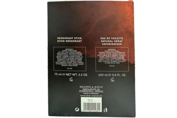 TABAC ORIGINAL Geschenkset Eau de Toilette 100 ml + Deo-Stick 75 ml