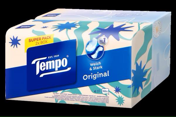 Tempo Taschentücher Original Box 100 Stück 4-lagig
