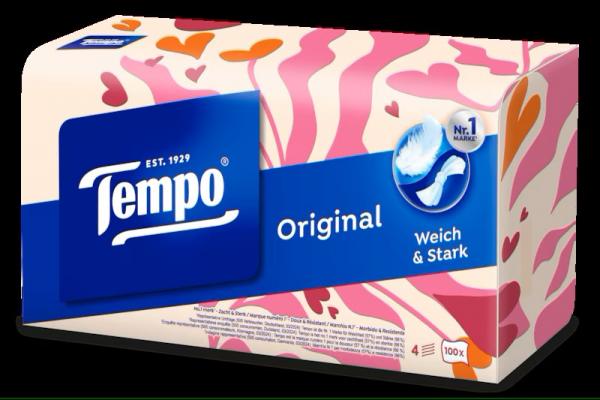 Tempo Taschentücher Original Box 100 Stück 4-lagig